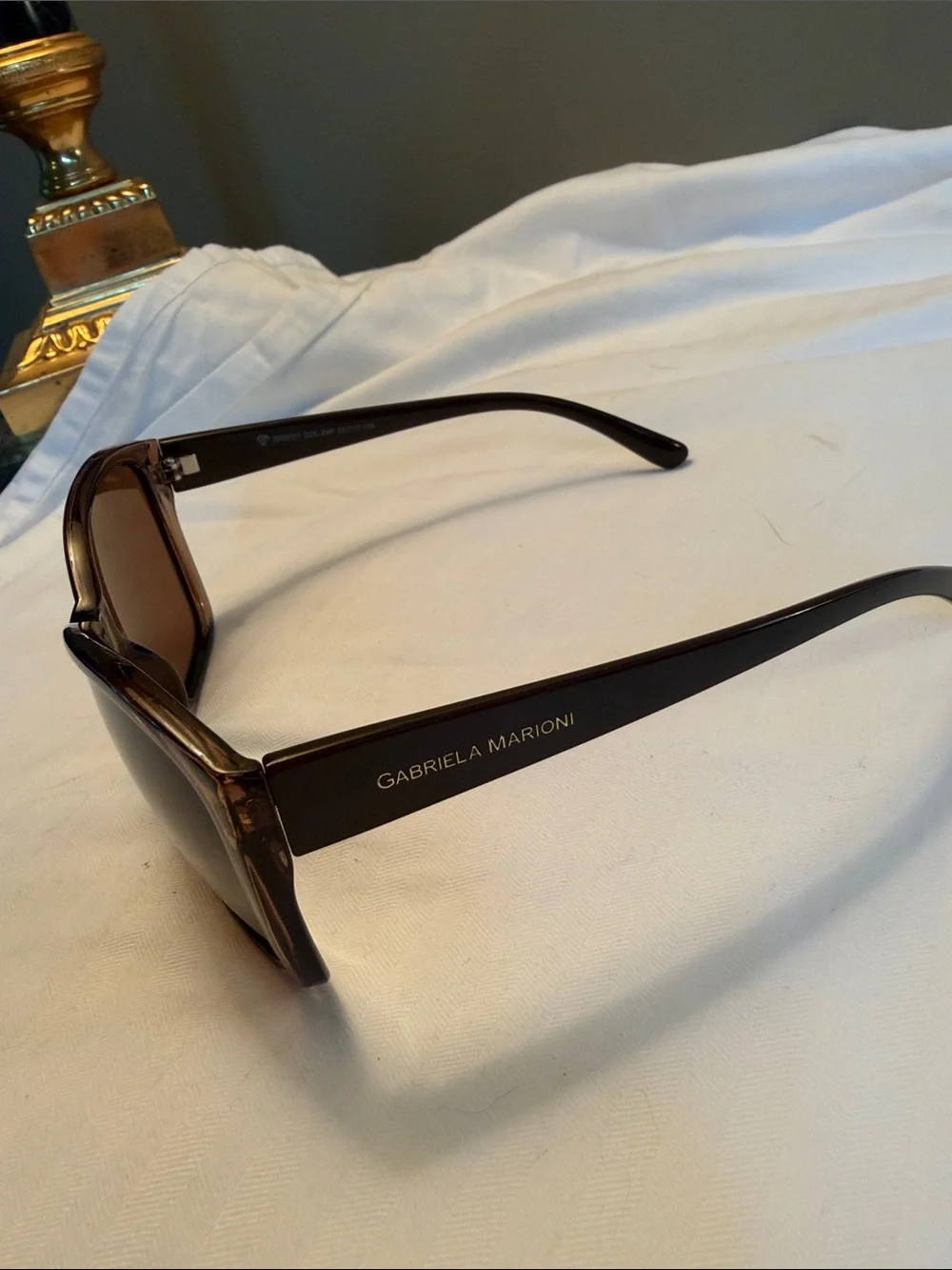 GABRIELA MARIONI Women's Brown Sunglasses - Polarized Style